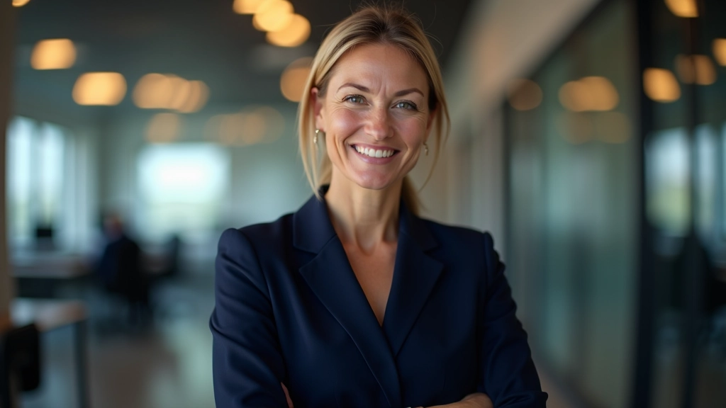 Porträt einer Makroökonomin mit Fokus auf Industrie und BIP-Effekte